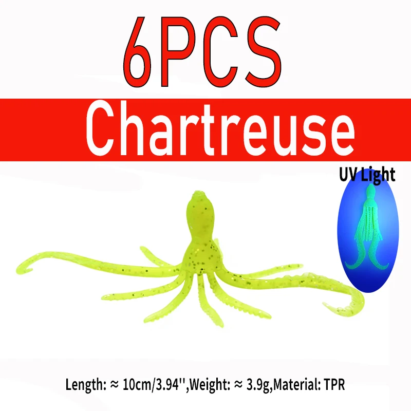 6pcs Chartreuse
