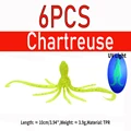 6pcs Chartreuse