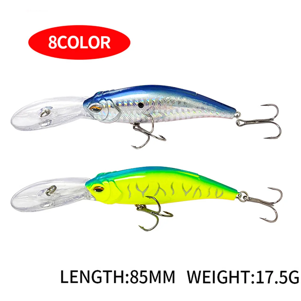 Experimente la emoción de la pesca con nuestros vibrantes señuelos de 8 colores, diseñados para el máximo impacto y durabilidad.