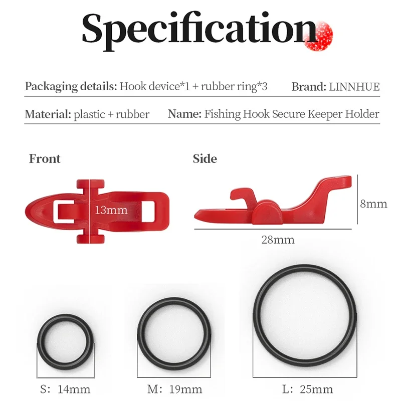 10-30 Uds caña de pescar gancho Keeper señuelo soporte para cebo accesorios de señuelo ganchos de plantilla soporte de mantenimiento de seguridad herramienta de pesca - imagen 5