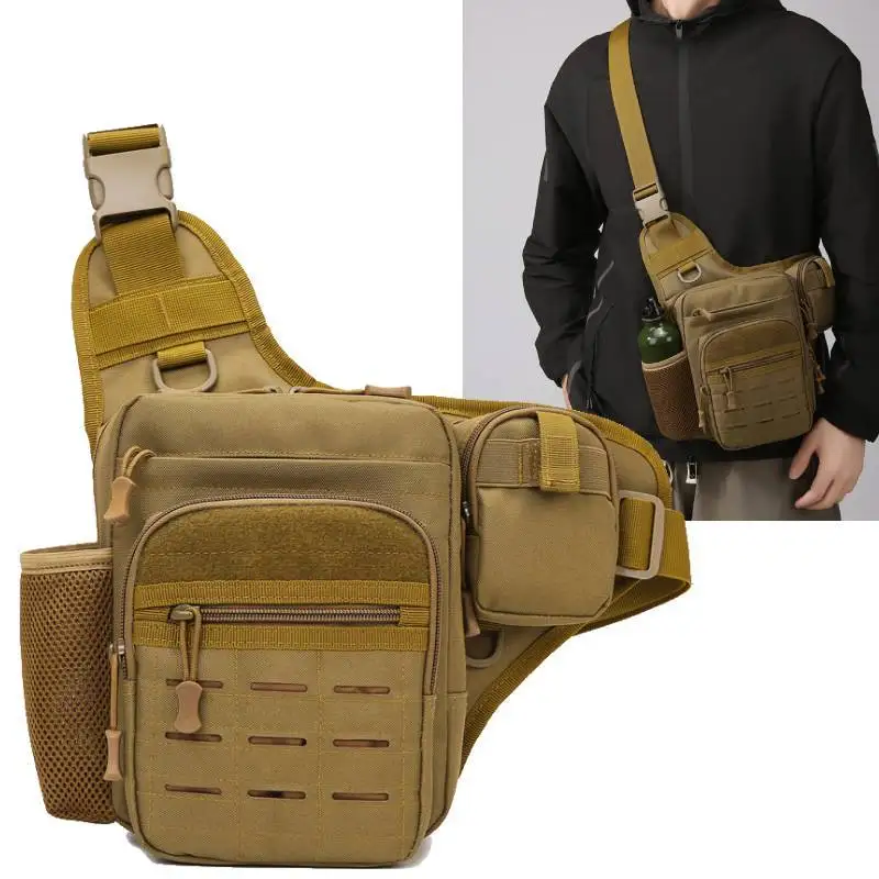Riñonera táctica de pesca MOLLE – Bandolera multibolsillos exterior - imagen 2