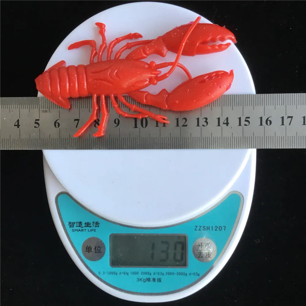 1 unidad de 9cm, 12,5g, Jig Wobblers, cebo suave de silicona, gusano, langosta, Señuelos de pesca, camarones, pesca en el mar - imagen 4