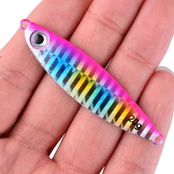 Señuelo de pesca con plantilla de Metal, pesas de 7g-30g, cebo duro para pesca de lubina, aparejos de cebo para trucha, Jigging, plantillas de señuelos de agua salada, 5 uds.