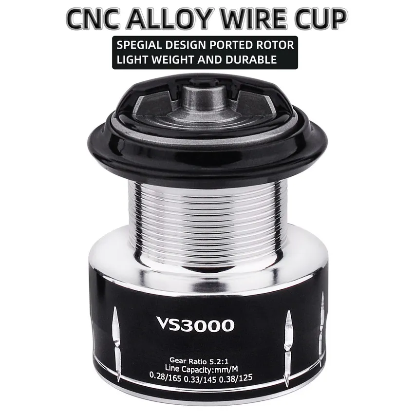 Carretes giratorios 8KG-10KG arrastre máximo Carrete de pesca 5,2: 1 mango de Metal carretes de pesca carrete de agua salada para accesorios de pesca - imagen 4