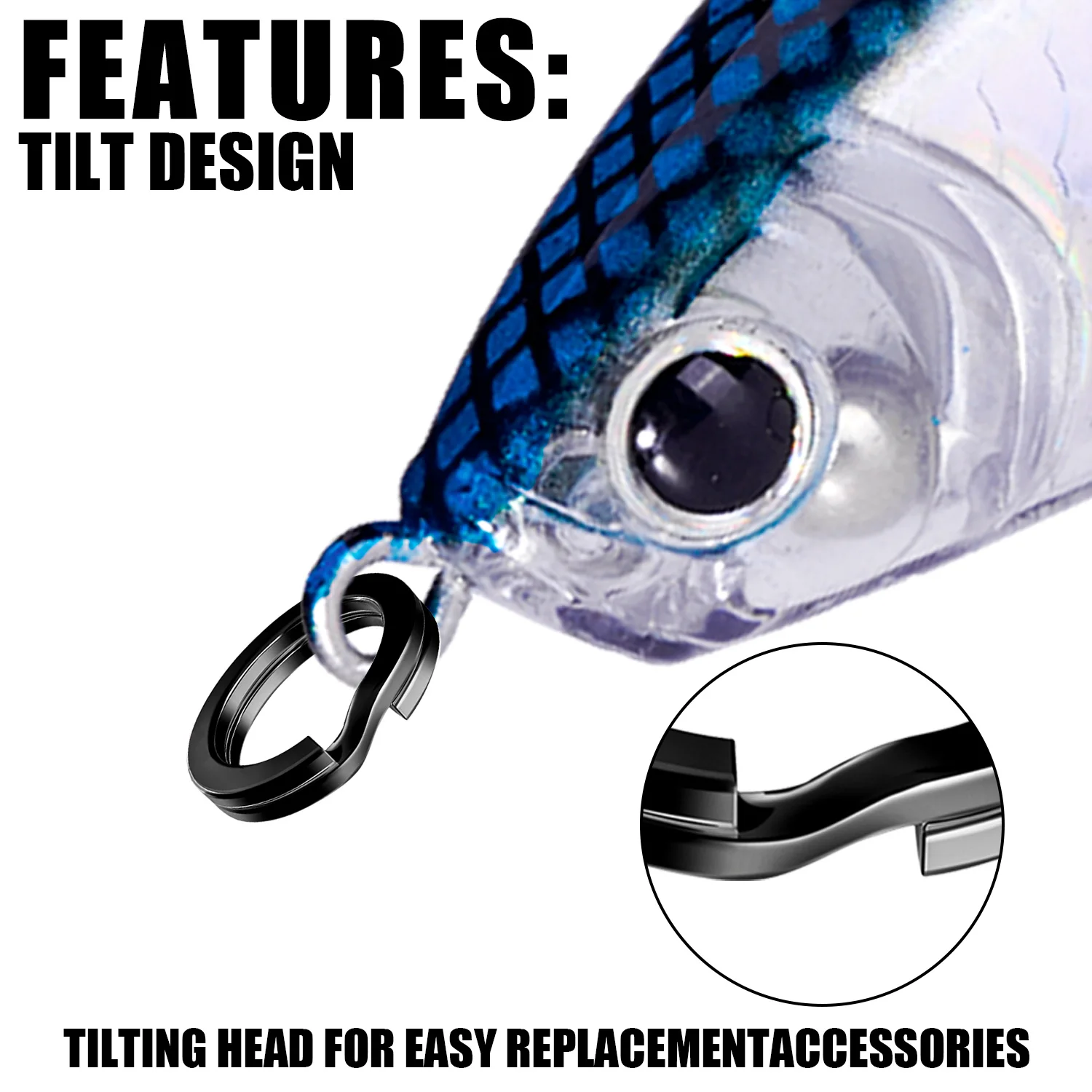 100 Uds anillos divididos de Pesca de acero inoxidable 3,5-12MM alta calidad fortalece doble círculo redondo Snap accesorios de Pesca - imagen 2