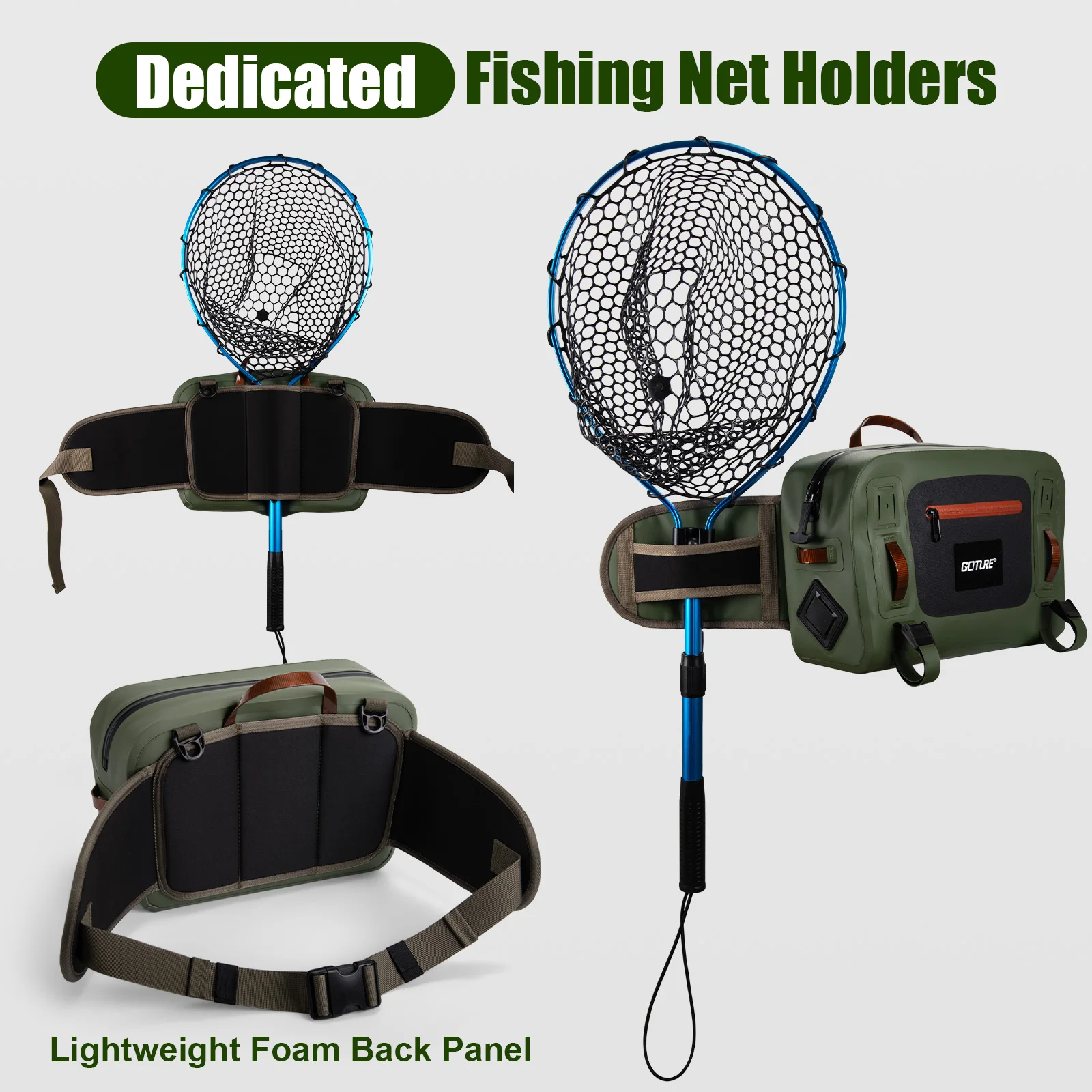 Goture Riñonera Impermeable Pesca Mosca Ultraligera Bolsa Accesorios - imagen 5