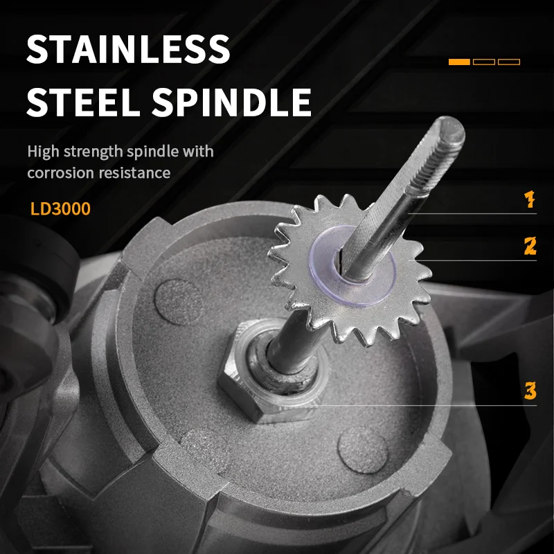 Rooblinos serie LD 1000 ~ 7000, relación de engranaje 5,2: 1, arrastre máximo de 26LB, carrete de Metal CNC, carrete de pesca giratorio, para agua dulce y salada - imagen 5