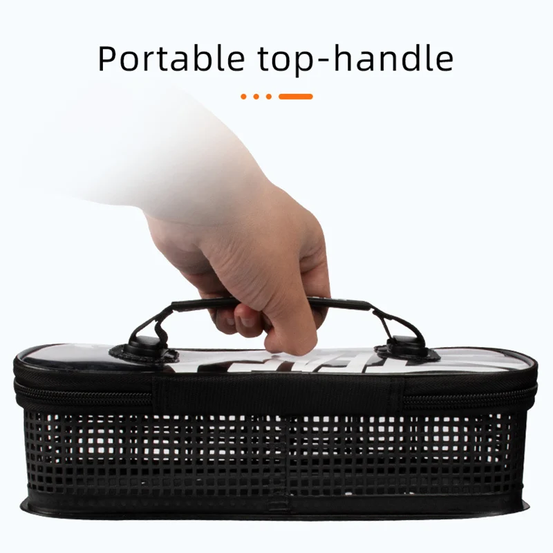 Bolsa de caja de pesca gruesa impermeable, caja de equipo de pesca, Cubo de pescado vivo, sublínea principal, estuche de almacenamiento flotante, bolso de mano portátil - imagen 2