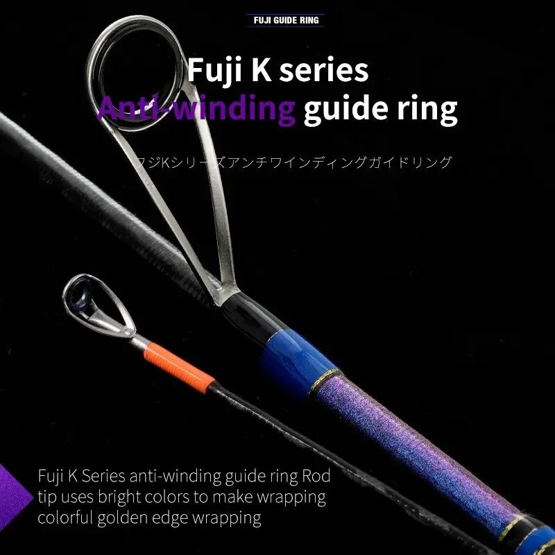 PURELURE ZANA-caña de pescar suave, accesorio Universal de fundición larga de alto carbono, giratoria, de acción rápida, anillo de lubina Fuji Alconite - imagen 4