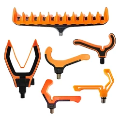 Soporte para caña de pescar ajustable de primera calidad, Base de rosca de 3/8 ", organizador ligero de PVC para caña de carpa, soporte duradero para cabeza de caña