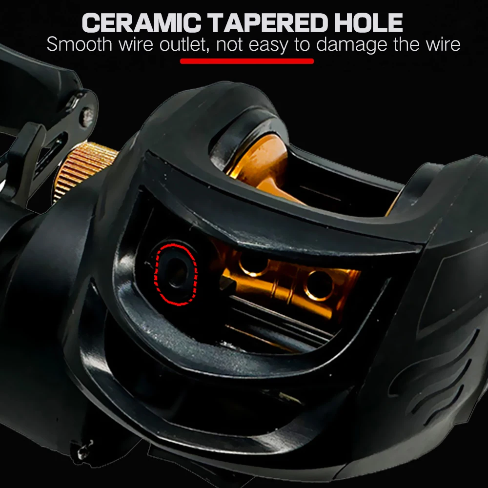 Carrete de pesca Baitcasting de gran capacidad, carrete de pesca de arrastre máximo de 8kg, 19 + 1 BB, carretes de viaje para surfear, carretes de agua salada de fundición larga, Serie 2000 - imagen 5