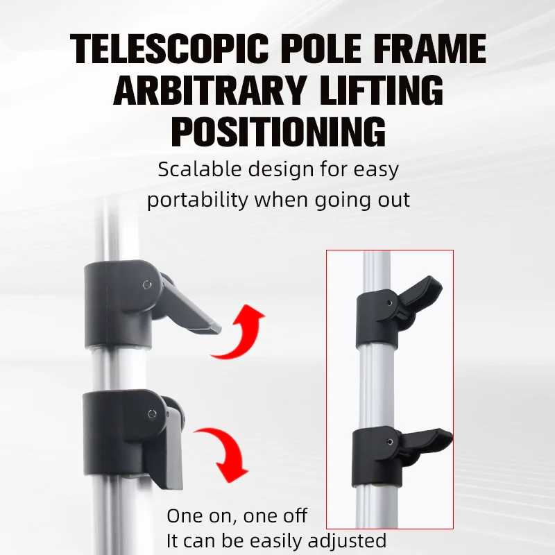 Soporte para caña de pescar ZYZ, ángulo ajustable retráctil y extraíble, soporte para caña de aleación de aluminio, accesorios para cajas de pesca, aparejos - imagen 5