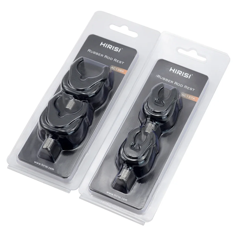 4 x cabeza de apoyo para caña de pescar de goma negra, pinza para cabeza, soporte para caña de pescar, accesorios de pesca de carpa - imagen 5