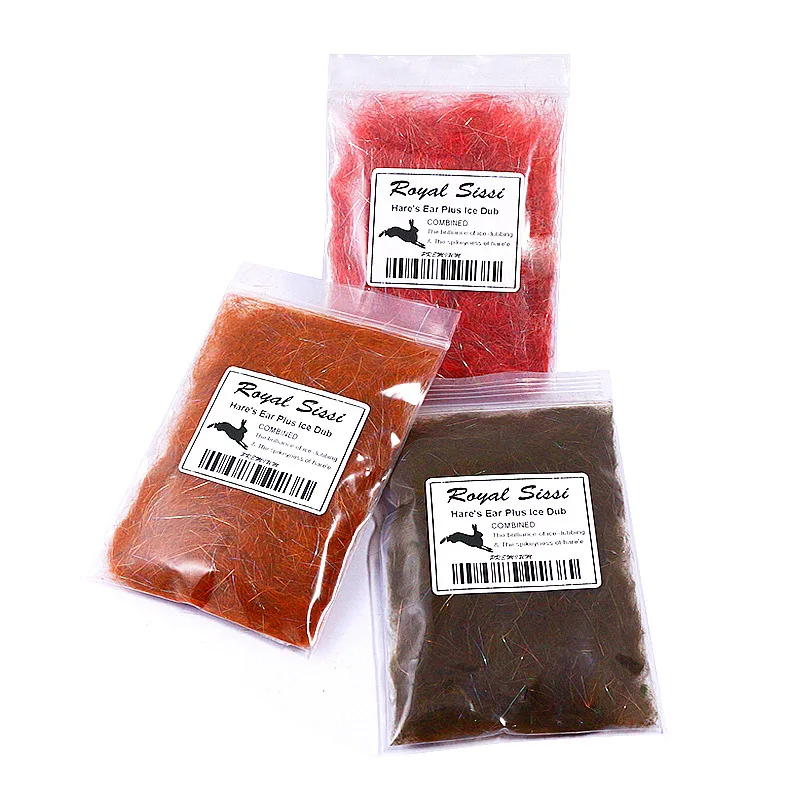 Dubbing Hare's Ear Plus Antron para ninfas buggy y moscas secas
