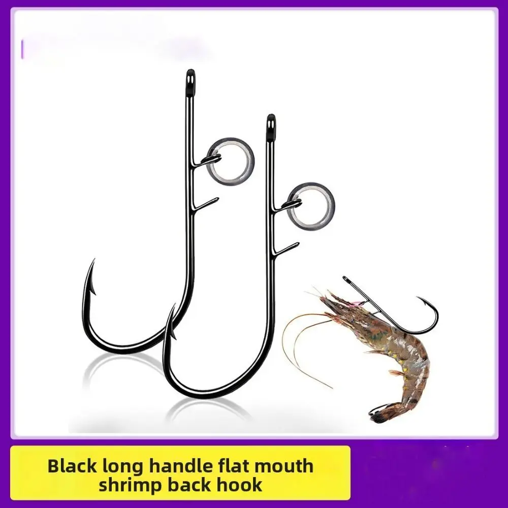 25 uds anzuelos de camarones vivos de acero inoxidable anzuelos de pesca antienredos de alta resistencia sin desenganchar púas afiladas - imagen 4