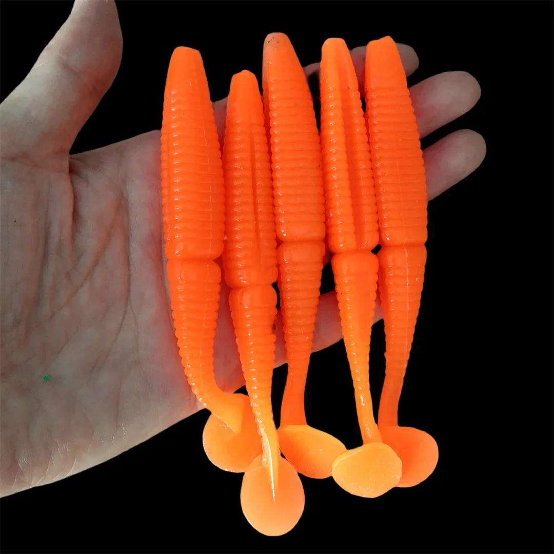 5 uds 10cm 8,6g señuelo suave cebo Artificial Swimbait cebos de carpa Wobblers peces mosca océano LAKE aparejos de Pesca - imagen 4