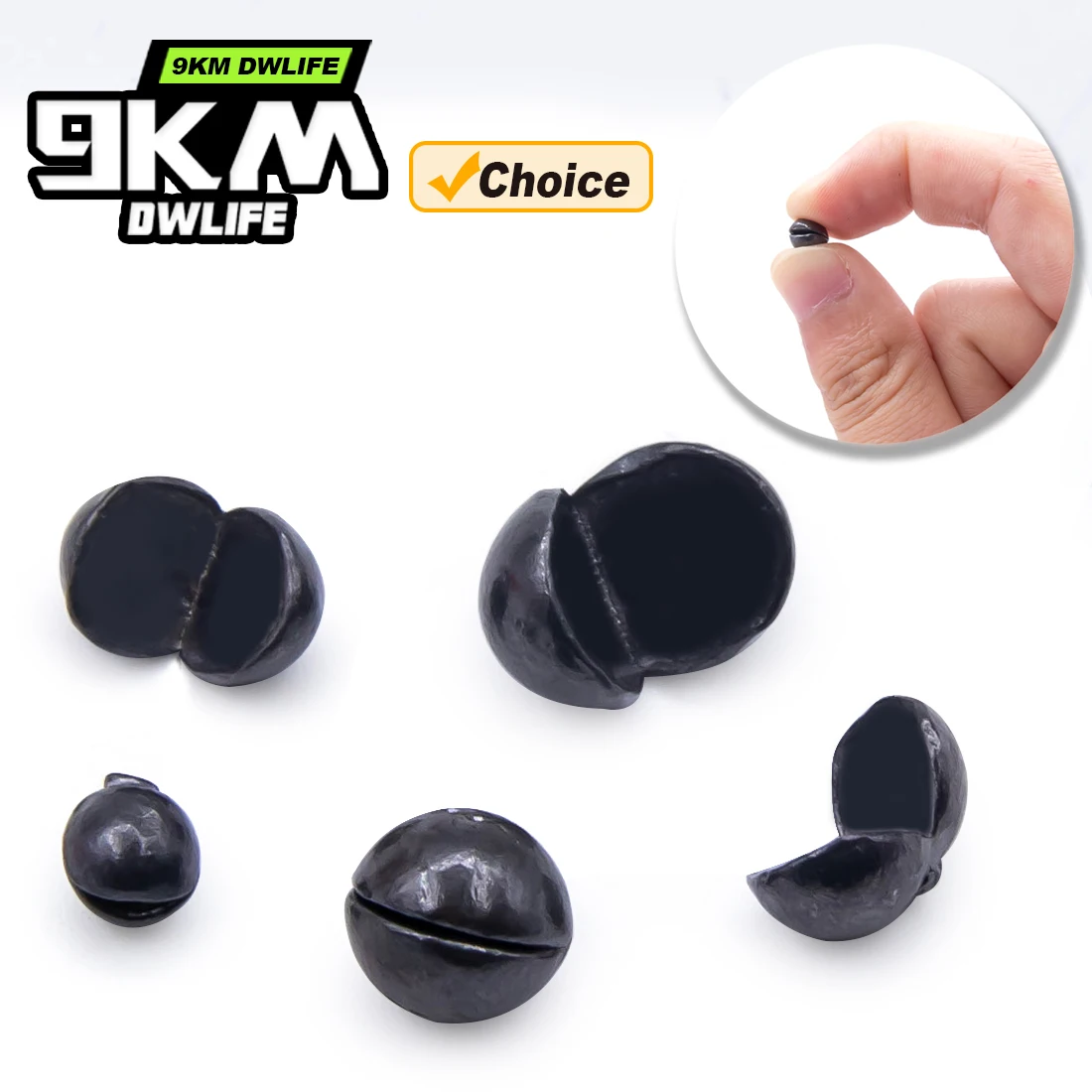 9KM 50 Uds. Pesos de pesca de tiro dividido, plomos de pesca redondos extraíbles, pesca en agua dulce y salada