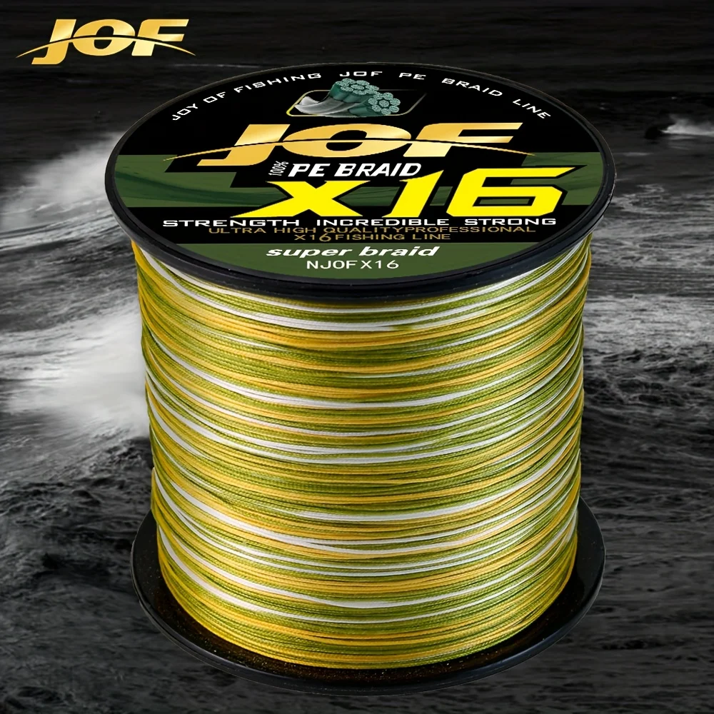 JOF X16 hebras 300M hilo de pescar trenzado PE agua de mar agua dulce accesorios de equipo de pesca de carpa línea multifilamento duradera