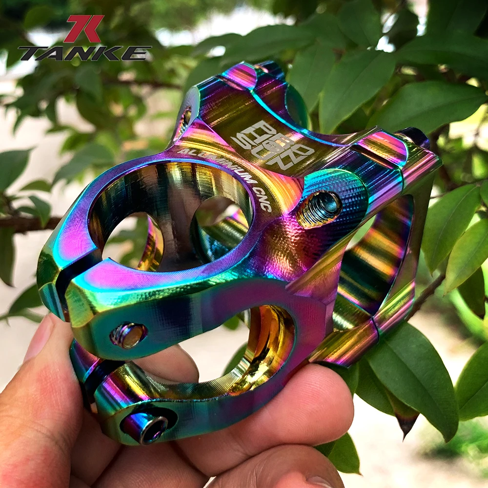 Vástago de bicicleta CNC NanLio MTB vástago de bicicleta 31,8mm manillar ultraligero 0 grados aumento FR AM Enduro 28,6mm dirección piezas de bicicleta de montaña - imagen 4