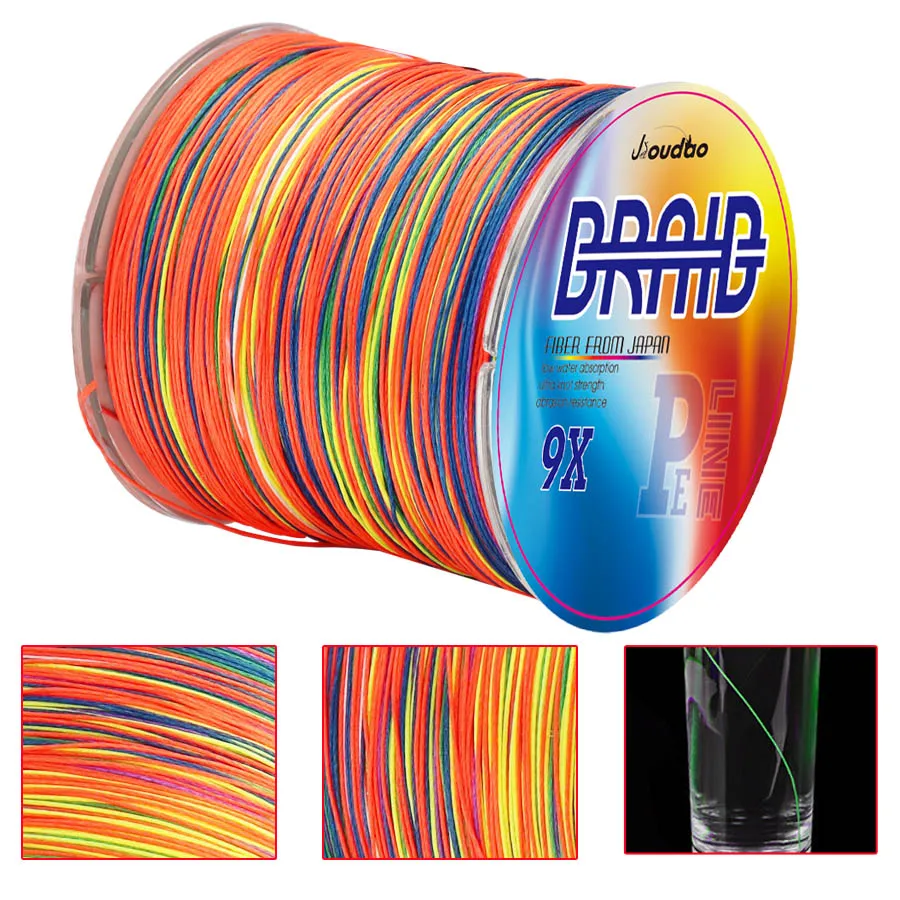 Línea de pesca trenzada multifilamento de 9 hebras, línea de Pe de 20-200LB, 300M, 500M, 1000M, 1500M, accesorios de líneas de carpa para pesca en el mar - imagen 5