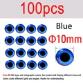 100pcs blue 10mm