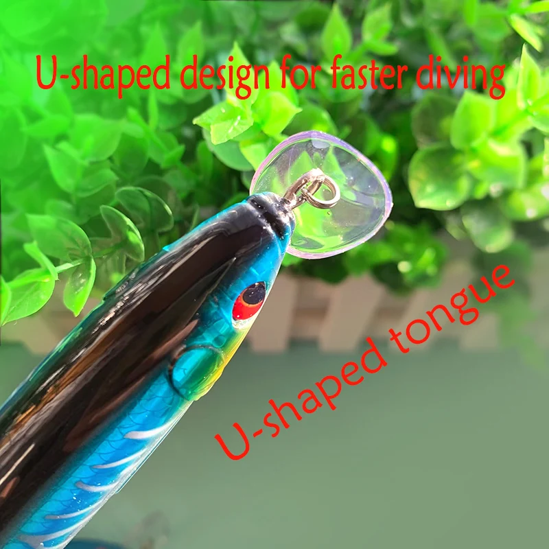 Señuelo de Pesca Testar, 140mm, 42g, pececillo flotante de fundición larga, juego grande, curricán de agua, cebo duro Artificial para Pesca GT Tune - imagen 5