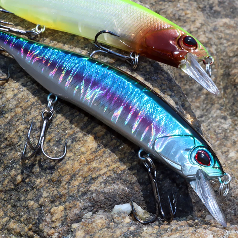 Volin-señuelo de pesca de pececillos flotante, cebo duro Artificial de alta calidad, Wobbler, 1 unidad, 120mm, 15g - imagen 4