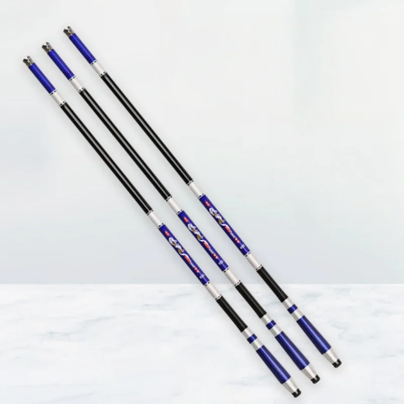Caña de Pescar Telescópica, Ajustable, de Carbono, Portátil, para Pesca de Carpas en Agua Dulce, 2.7/3.6/4.5/5.4/6.3/7.2 Metros - imagen 3