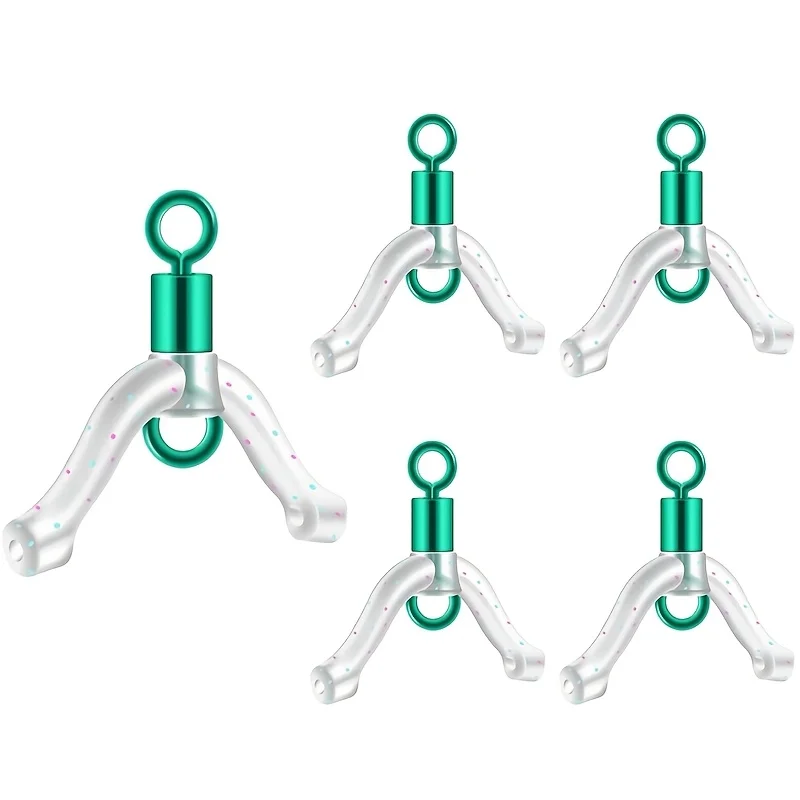 30 Uds. Conectores giratorios en forma de 8, antienredos de PVC para pesca, divisor de sedal para aparejos seguros - imagen 2