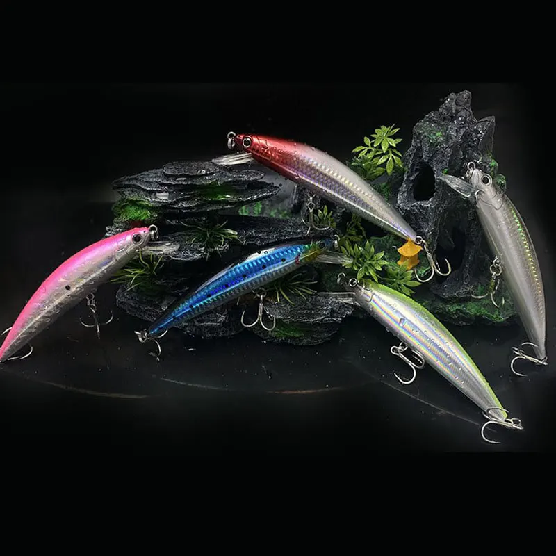 Señuelo de pesca de pececillo hundido, 140mm, 67G, cebo de hundimiento de mar pesado, pesca de agua salada, lubina, Jerkbait, señuelo giratorio Artificial, 1 ud. - imagen 4