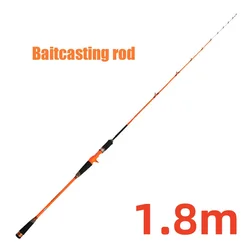 Caña Jigging Pulpo 1,8m Carbono Naranja - 10kg Arrastre