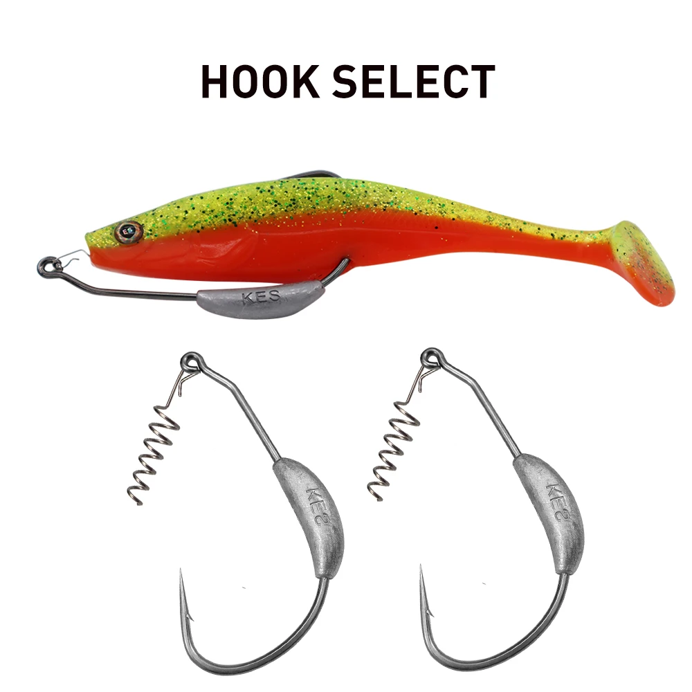 ESFISHING calidad profesional cebos blandos Commander Shad 16cm 36g 3 uds señuelo de lubina pesca en el mar para atrapar gran olor a pescado - imagen 4