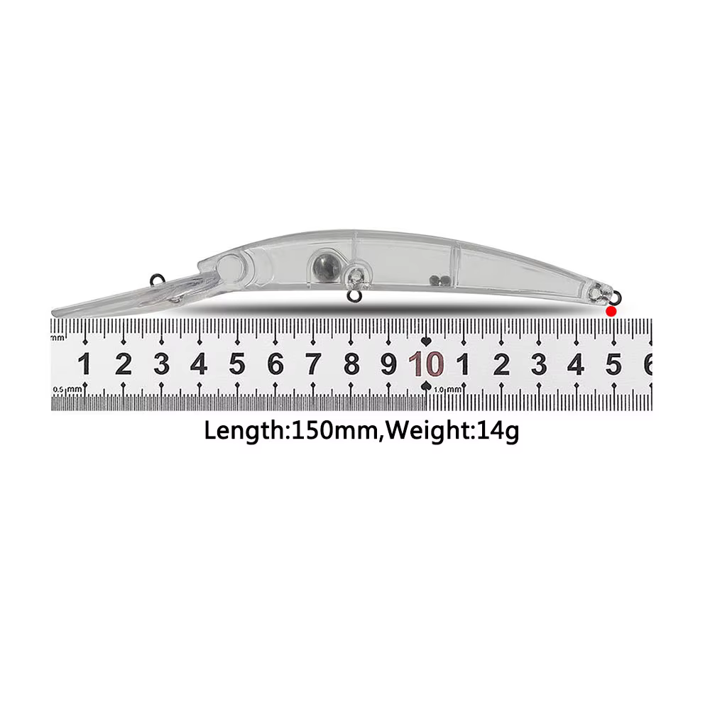 CF señuelo de pesca sin pintar, cebo de plástico ABS, 150mm, 14g, 6 unidades - imagen 2