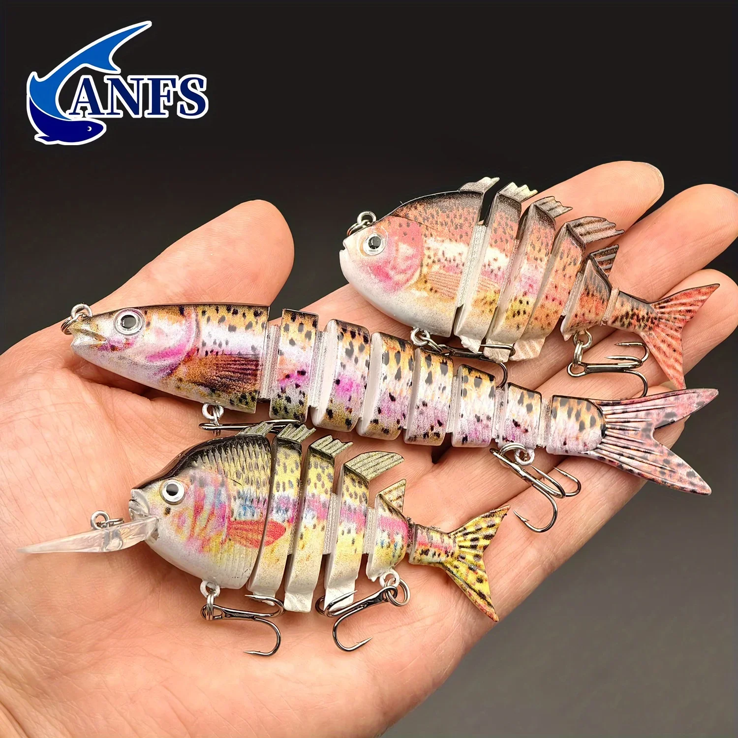 ANFS Señuelo artificial de hundimiento multisección para lubina y salmón - imagen 4