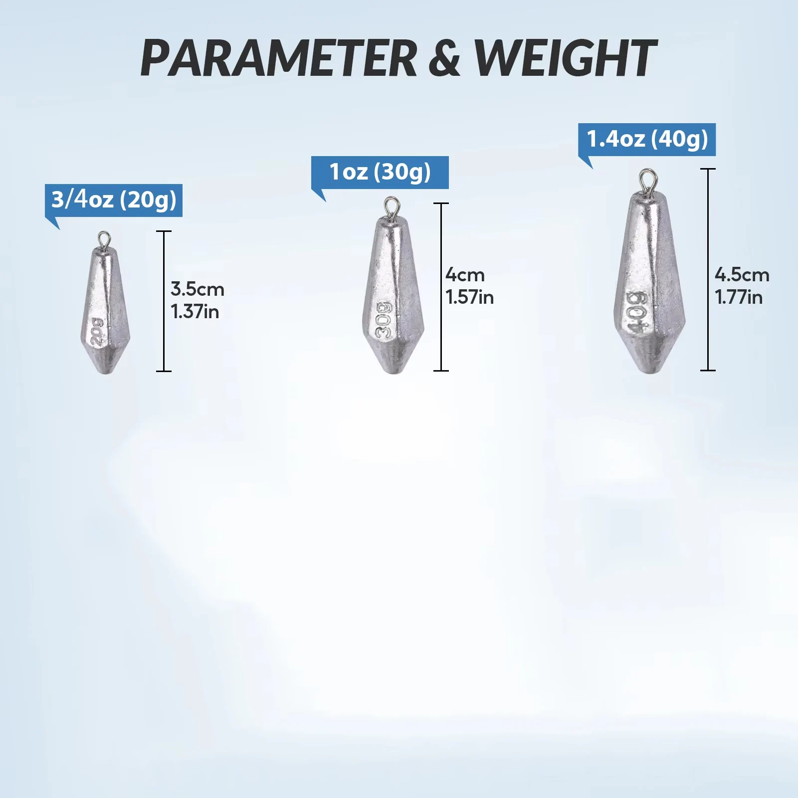 THKFISH 10 Uds 20g 30g 40g plomo de pesca plomo forma Hexagonal cables fundición tiro de gota peso plomo para pesca de agua dulce - imagen 4