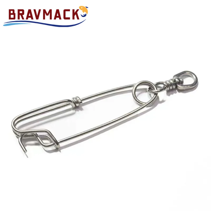 Clip de pesca de atún de acero inoxidable, 2 uds., con B.L, giratorio, pesca submarina, accesorios de pesca de línea larga, herramienta de pesca - imagen 2