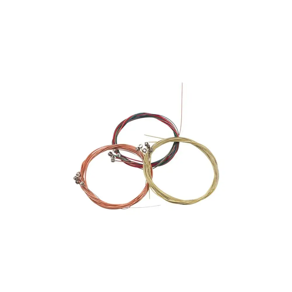 Cuerdas de guitarra acústica de 6 cuerdas, arcoíris, colorido, rojo, cobre, cuerdas de acero para guitarra, revestimiento antioxidante de latón - imagen 2