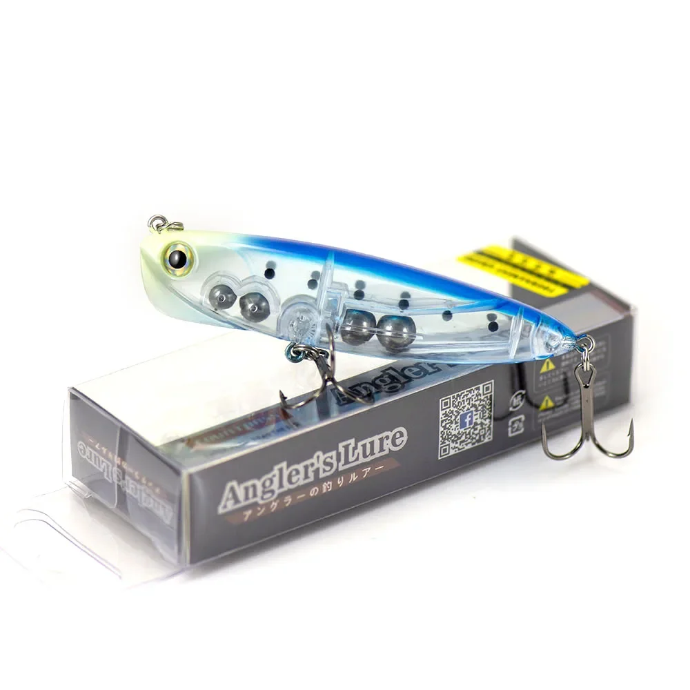 COUNTBASS Señuelos de pesca Lápiz de hundimiento lento de tiro ultra largo, cebo de palo de corredor poco profundo en forma de S para agua salada 90 mm 18 g