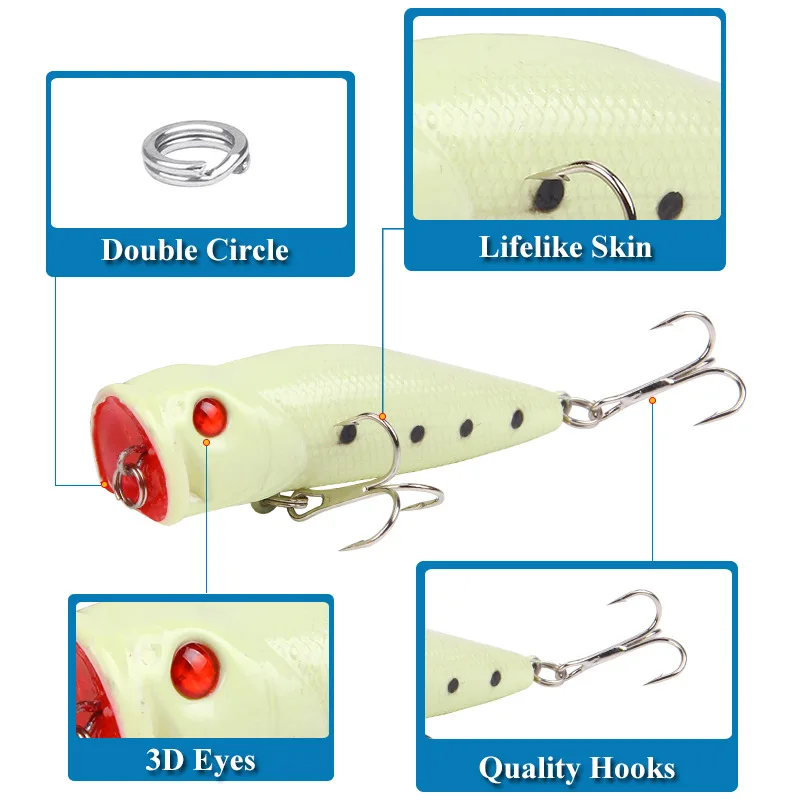 Kit Señuelos de Pesca Minnow Hundimiento – Crankbait para trucha y lubina - imagen 4