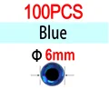 6mm Blue 100pcs