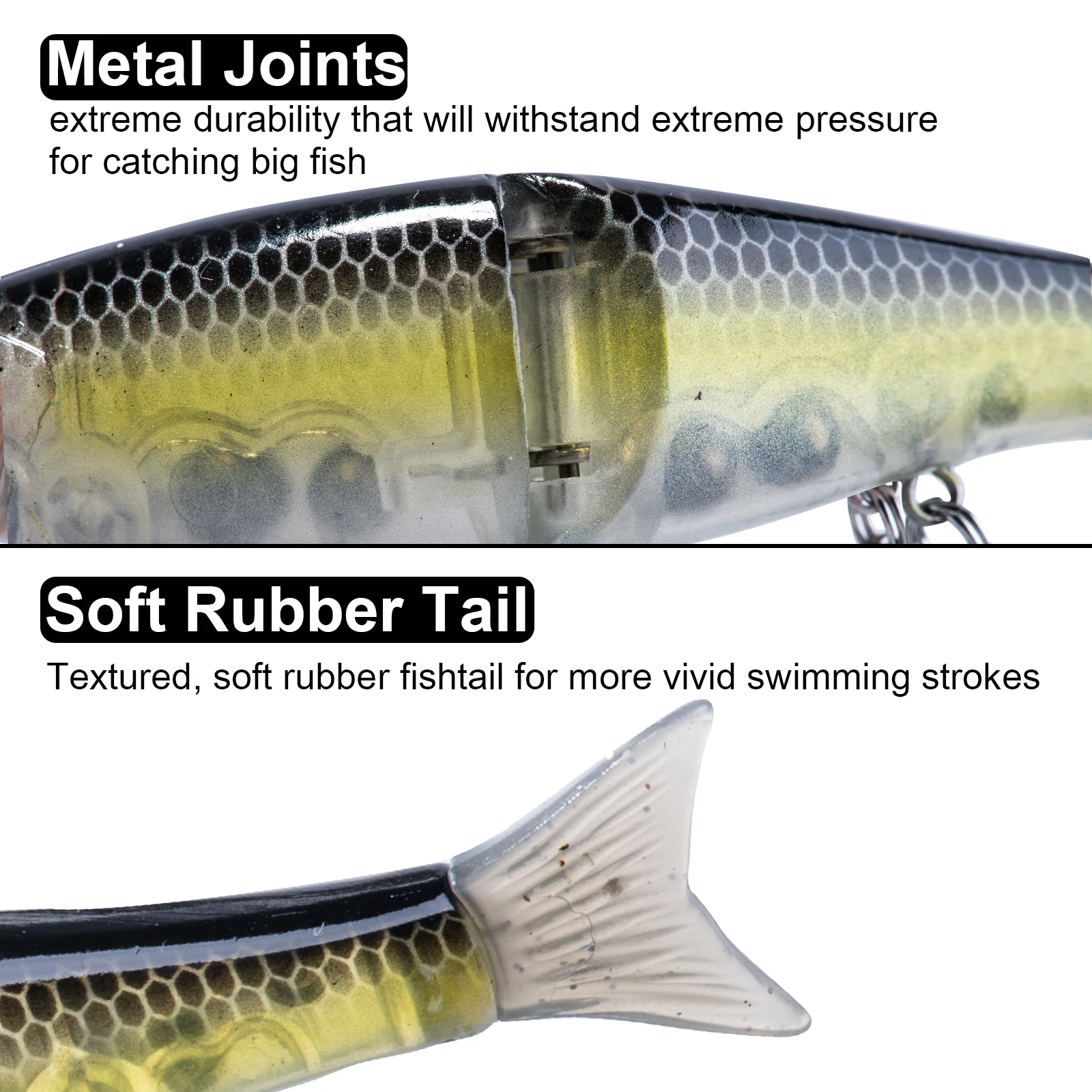 Goture 115mm 18,5g señuelo de pesca duro 2 segmentos señuelo Artificial multiarticulado Swimbait realista Crankbait hundimiento Wobblers - imagen 5