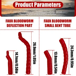 Cebo Artificial Bloodworm Rojo – Señuelo Blando para Carpa