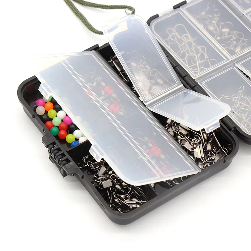 Piezas de Luya, accesorios de pesca, conjunto de equipo de pesca, conector giratorio cruzado, caja de Juego de pesca en roca, 140 - imagen 3