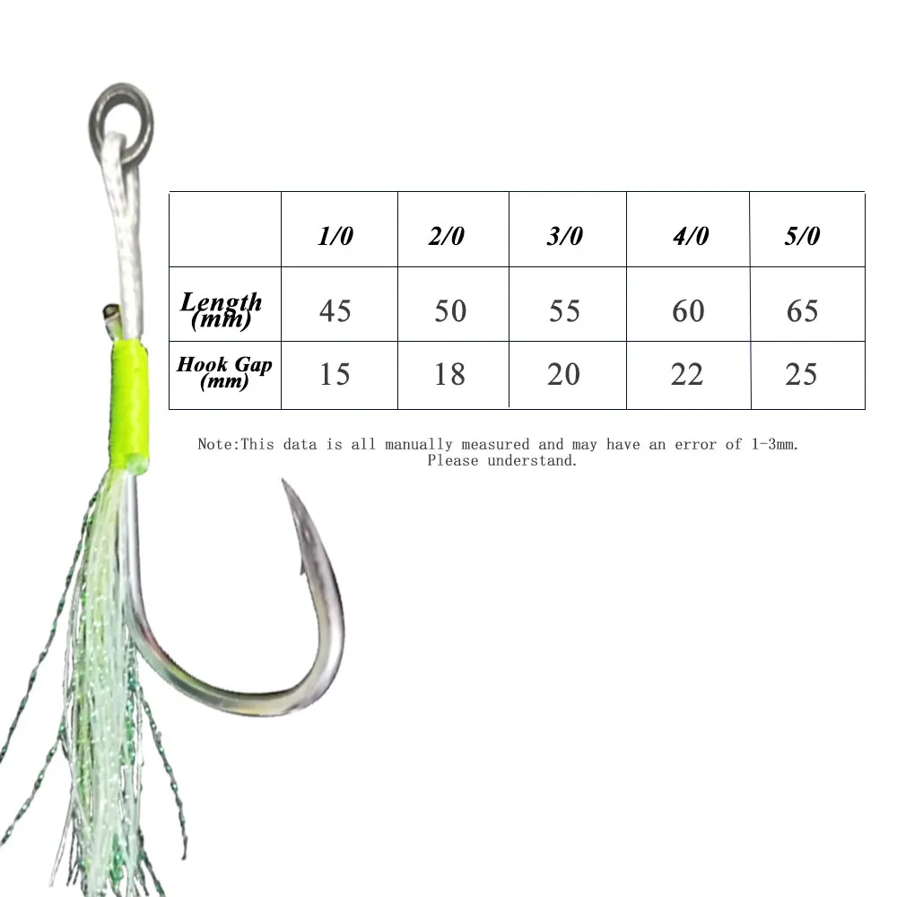 Anzuelo de pesca de alambre inoxidable suave, anzuelos de Jigging lento/rápido, asistencia de púas individuales, señuelo de plantilla brillante, 10 pares - imagen 3