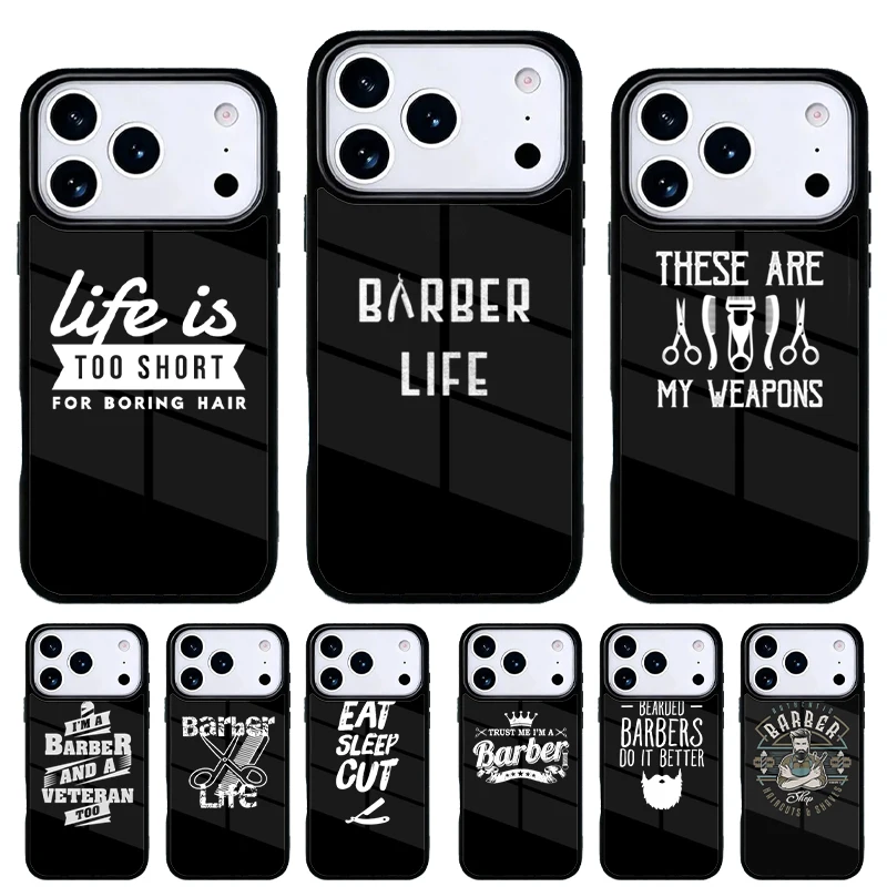 Funda iPhone Barbería Vintage – Diseño Clásico y Divertido
