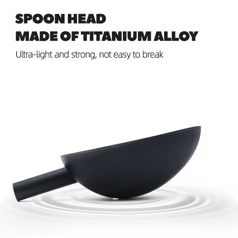 ZYZ-cabeza de cuchara de titanio negro, lanzador de cebo, ultraligero, especial, antiadherente, cabeza de cuchara, lanzador de cebo de pesca - imagen 4