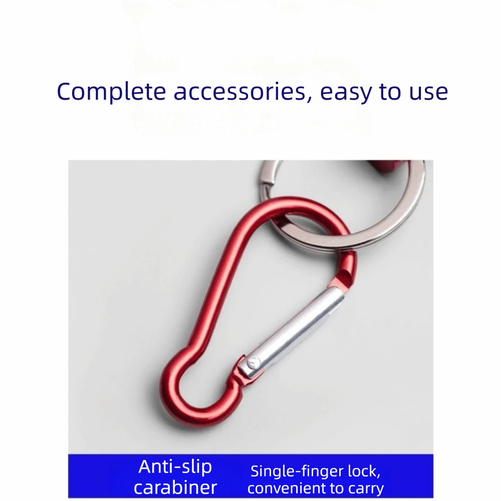 Nuevo Hebilla de pez vivo de acero inoxidable, forma de pato, diseño Simple, botón de pesca, 6 botones colgantes, pesca en carretera - imagen 3