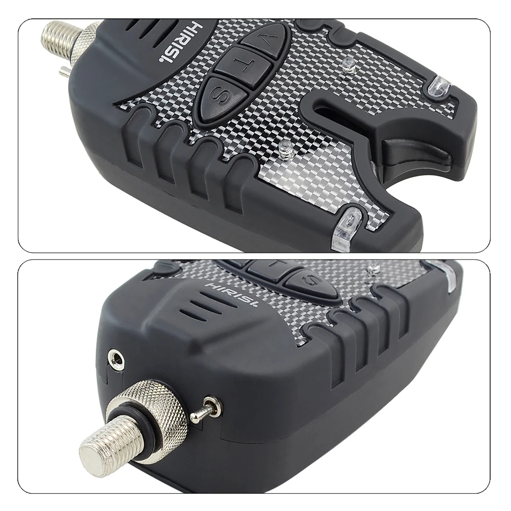 Hirisi 3 carpas de pesca mordidor de pesca y swinger conjunto resistente al agua azul LED de pesca Swingers Fish Bite Indicador - imagen 4