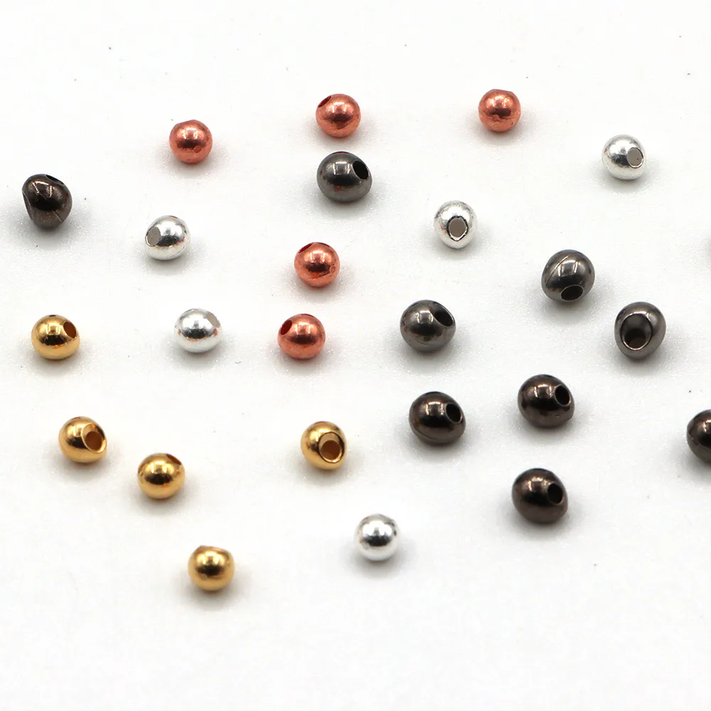 50PCS Veelkleurige Jig Off Vissen Kralen 2.3mm-3.8mm Jig off Kralen voor Forel Baars Vliegbindset lokken Maken