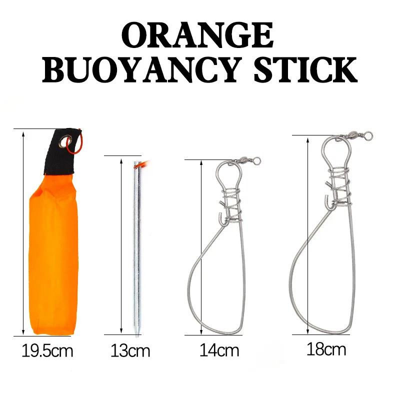 Hebilla de bloqueo de pesca, accesorios de pesca, cadena de acero inoxidable con flotador, cinturón de bloqueo de señuelo de peces vivos, novedad de 2023 - imagen 4